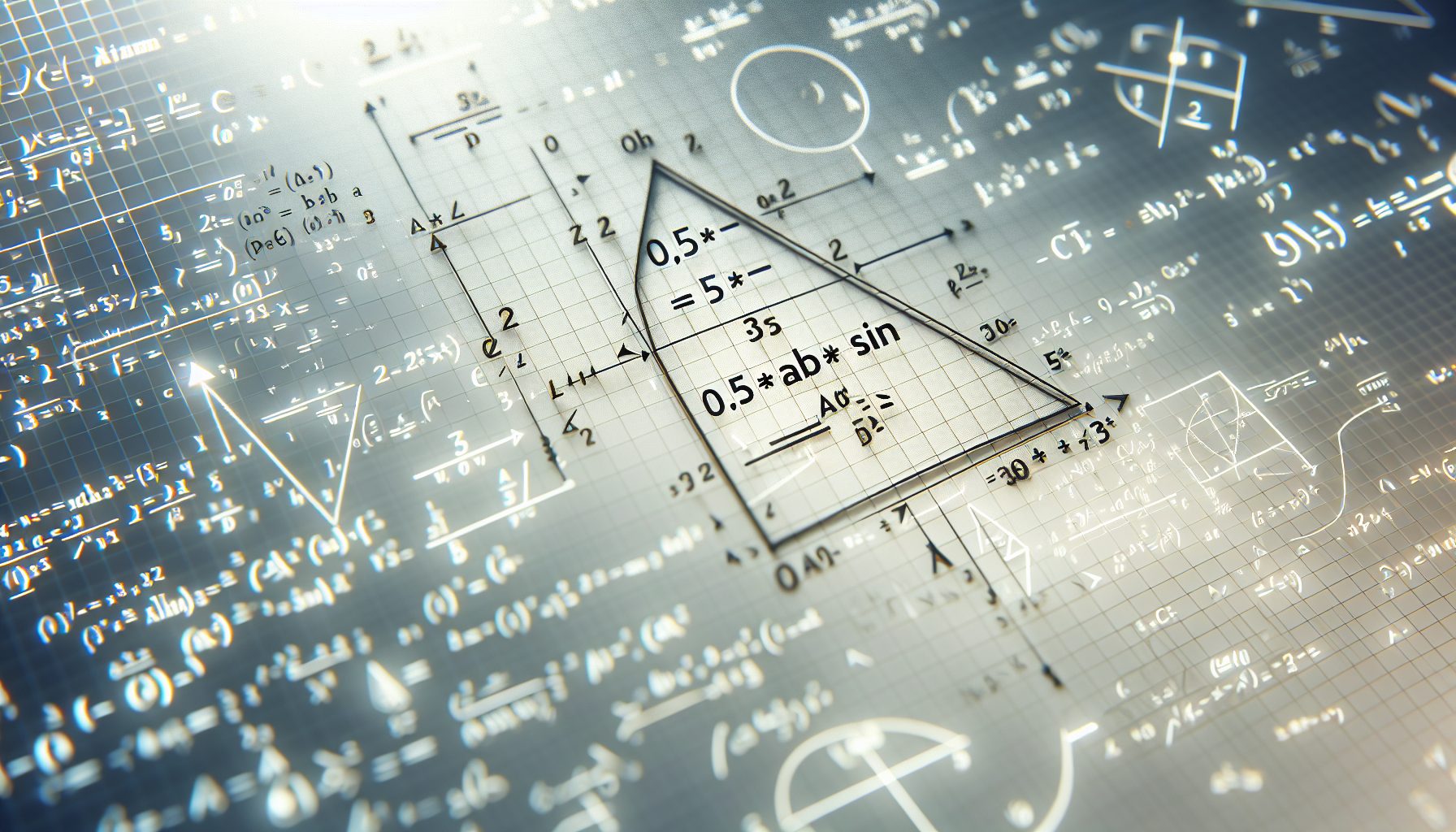 Формула через две стороны и угол между ними