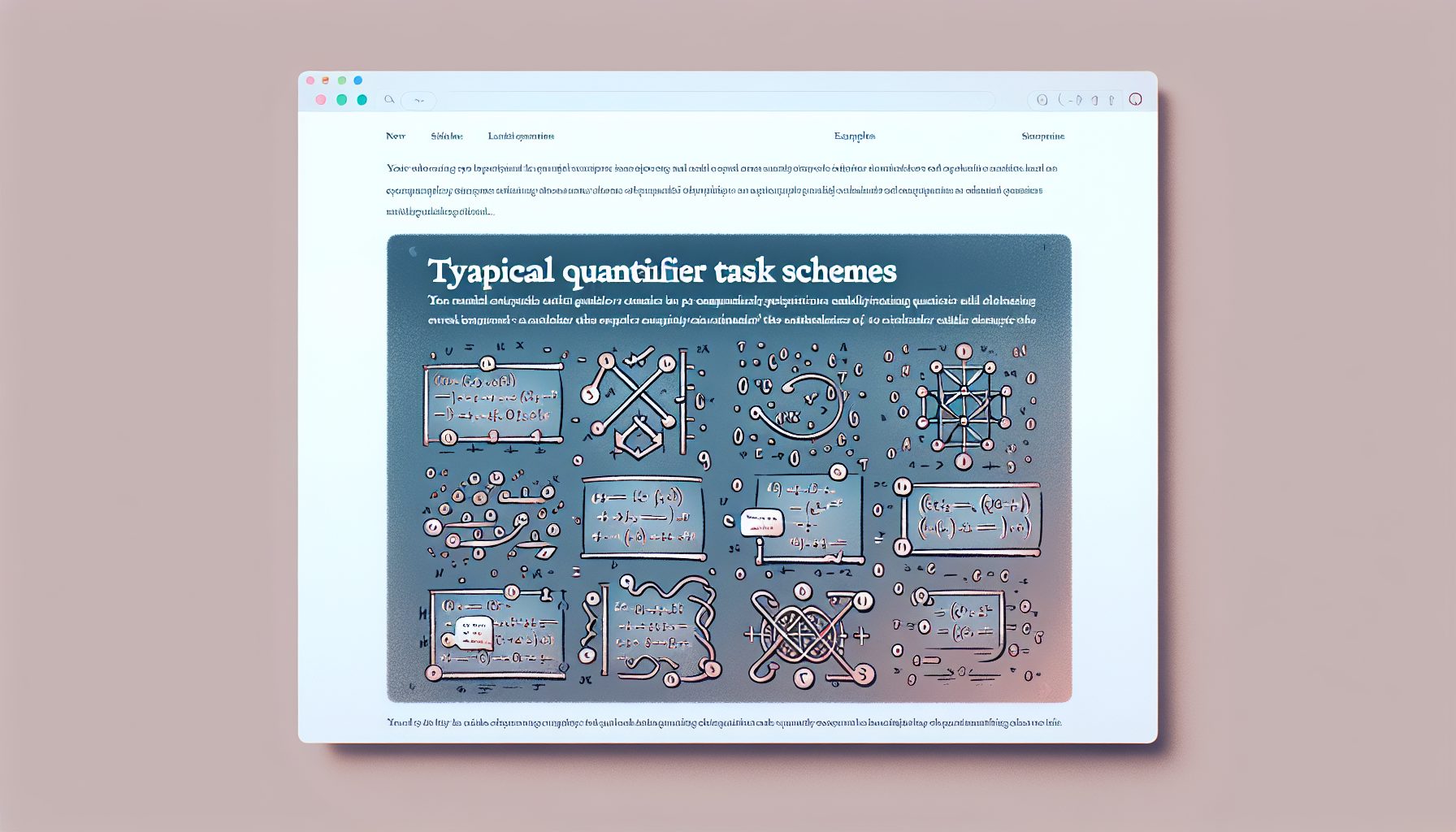 Типичные схемы заданий на кванторы